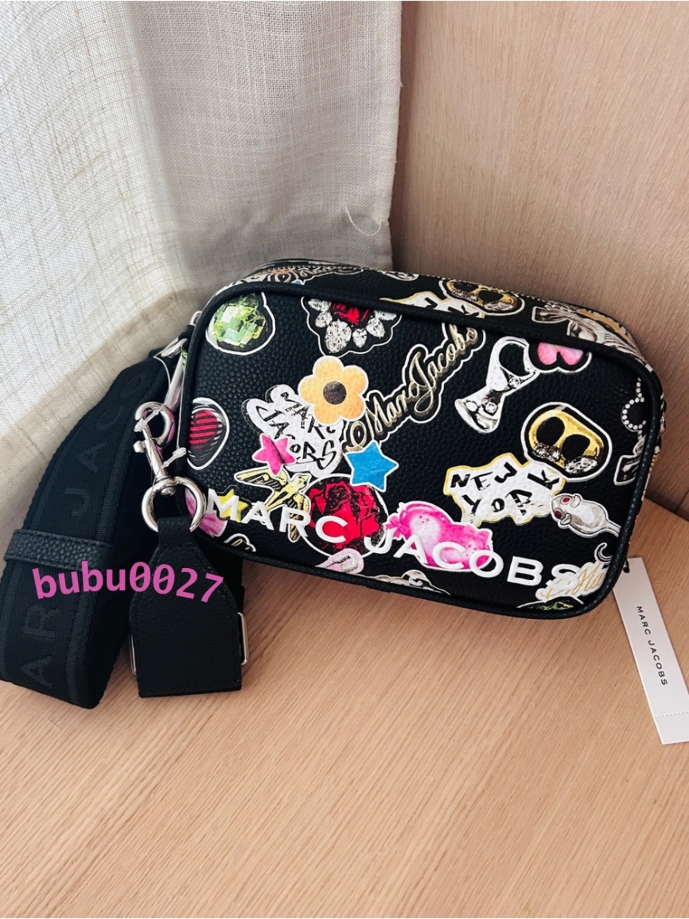 NWT🐭Marc Jacobs Sticker Bold Flash Camera Bag Crossbody Black y2k Gifts